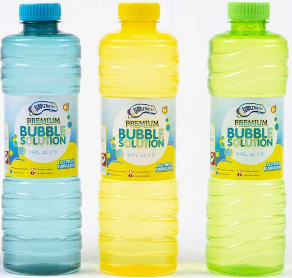 34oz Premium Bubble Solution Assorted Colors