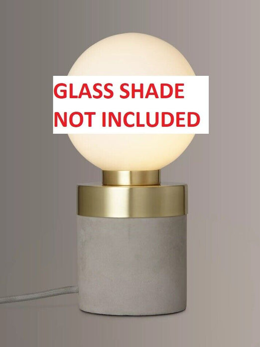 John Lewis No.046 Lamp, Concrete - *GLASS SHADE NOT INCLUDED*