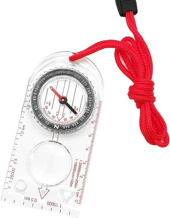 Mebamce Waterproof Navigation Compass Multifunctional for Hiking & Exploration