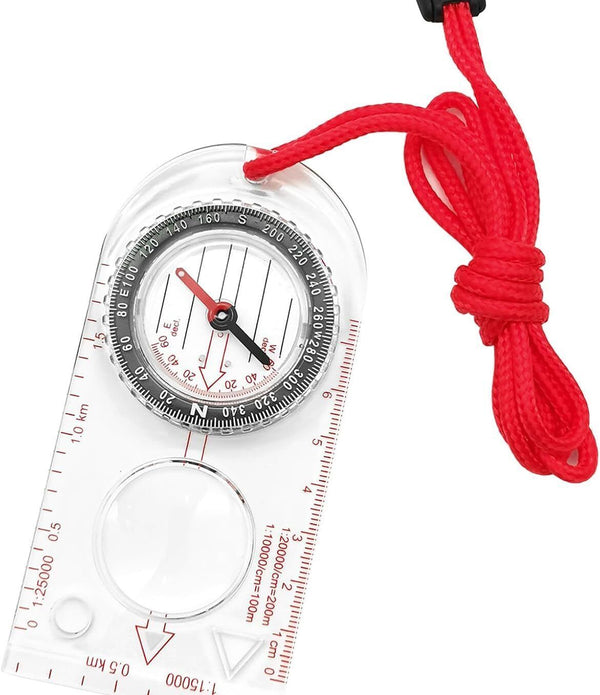 Mebamce Waterproof Navigation Compass Multifunctional for Hiking & Exploration