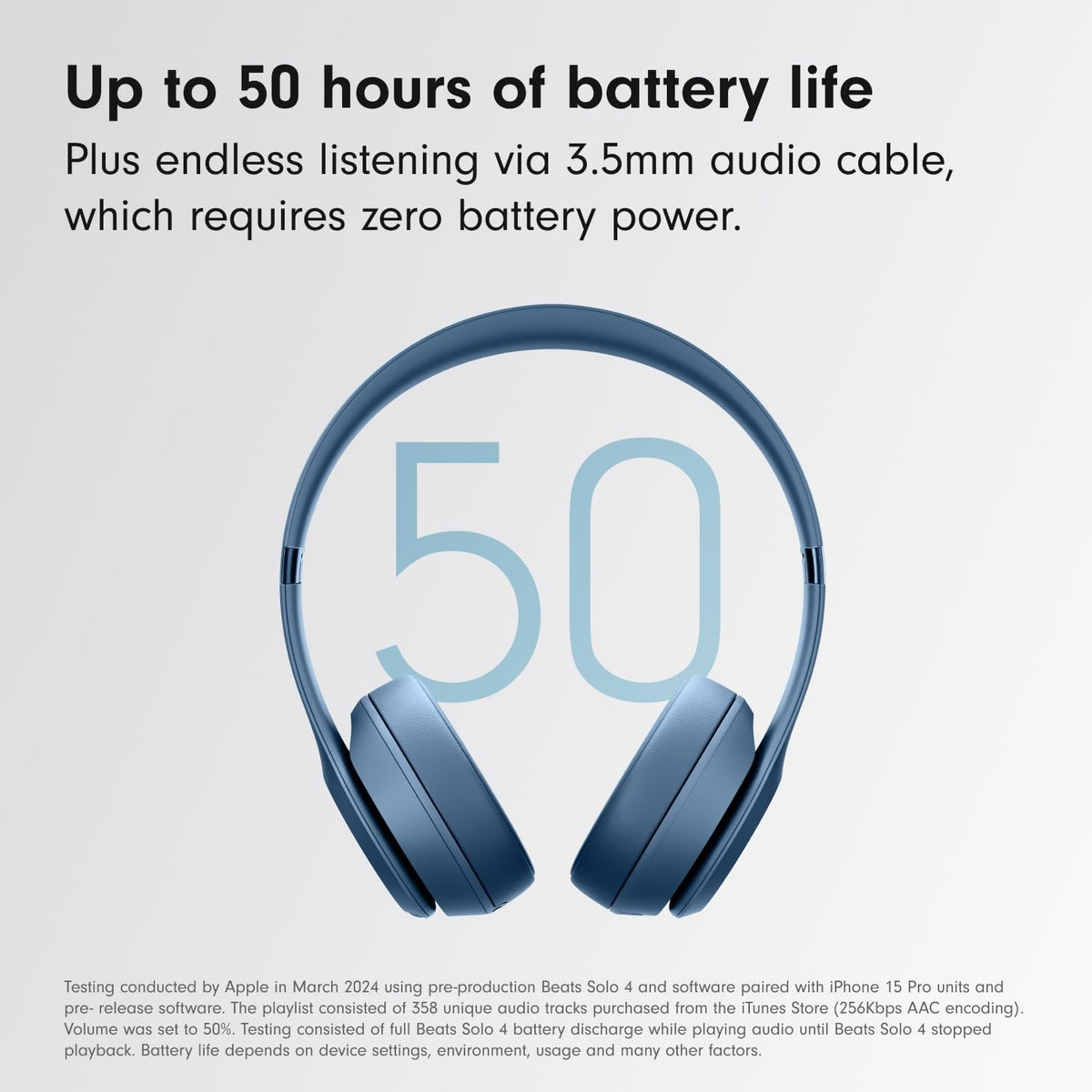 Beats Solo 4 On-Ear True Wireless Headphones - Slate Blue