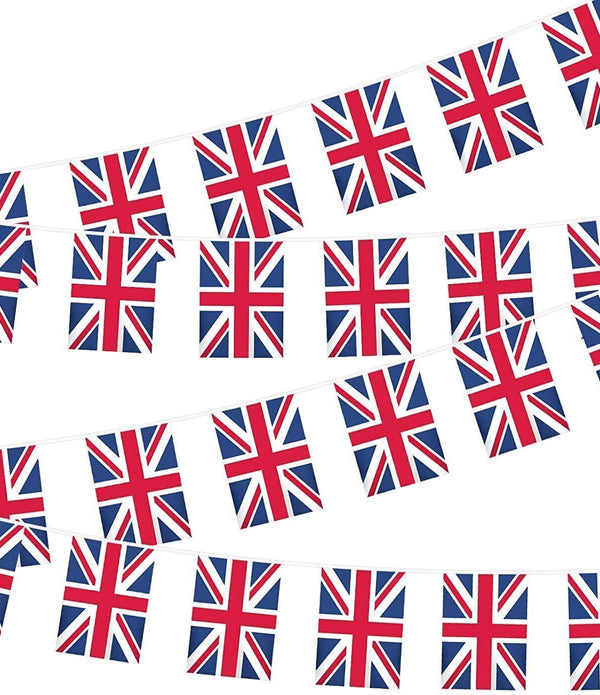 Union Jack Bunting,10M 30 PCS Reusable UK Garden Flag Banner, British Flag