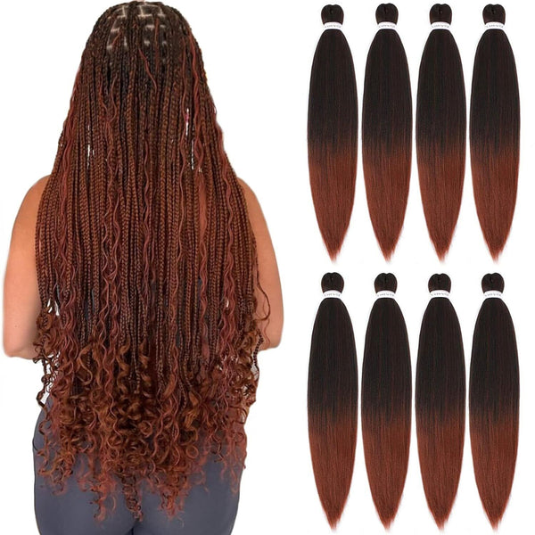 Pre Stretched Braiding Hair Long Braid 30 Inch 8 Packs Professional Extensions