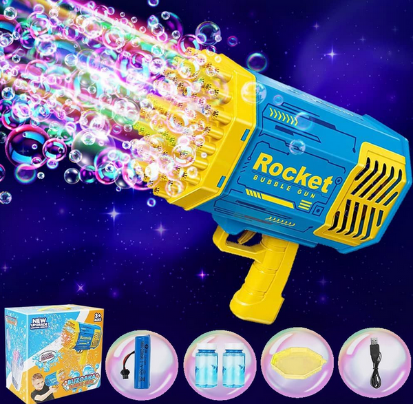 Bazooka Bubble Machine, Fun Blue Bubble Shooter for Kids & Adults