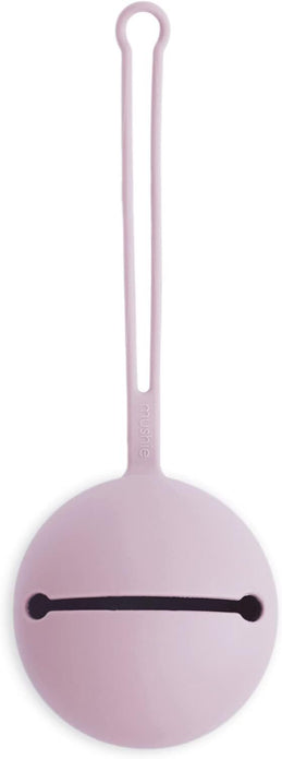 Mushie Silicone Pacifier Case Soft Lilac Portable Baby Accessories