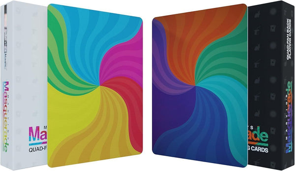 Marvin's Masquerade Cards Quad-Fan Playing Cards - Day & Night - 2 Decks
