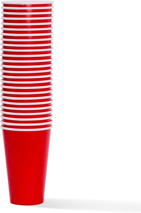 TWIDDLERS Beer Pong Set - 25 Red Paper Cups, 25 Ping Pong Balls - Eco Friendly