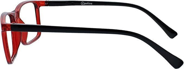 Opulize Ink 3-Pack Reading Glasses - Large, Black/Grey/Red, Spring Hinges