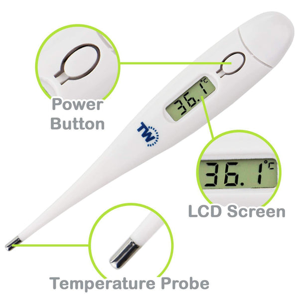 Temperature Thermometer for Adults Kids and Children Fast and Accurate Pack of 3
