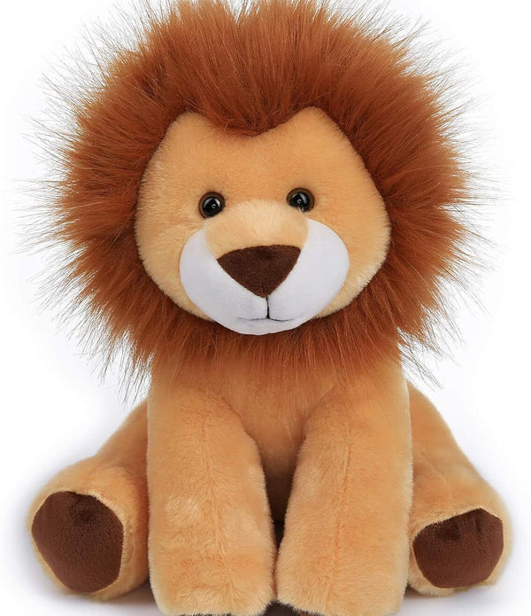 Apricot Lamb Toys Plush Brown Roar Lion  Soft, Cuddly 9-Inch Stuffed Animal