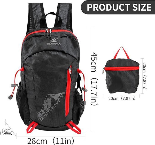 TSLBW 20L Ultra Lightweight Foldable Backpack, Waterproof Daypack