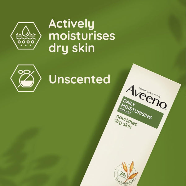 Aveeno Moisturising Cream 100ml Oatmeal Lotion for Dry Sensitive Skin