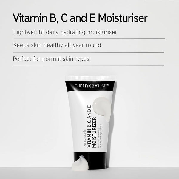 The Inkey List Vitamin B, C & E Lightweight Face Moisturizer 50ml, Daily Use