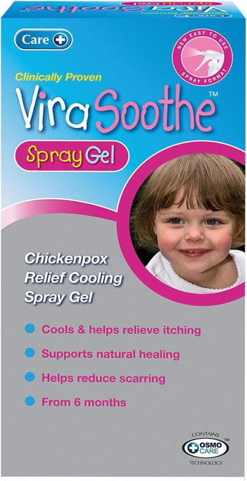 Care ViraSoothe Chickenpox Relief Cooling Spray Gel 60ml, Cools and Soothes Skin