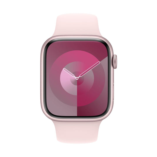 Apple Watch Series 9 (GPS 41mm) Pink Aluminium Case + Pink Strap