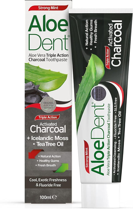 Charcoal Toothpaste Fluoride Free, Natural Action, Vegan, Cruelty Free