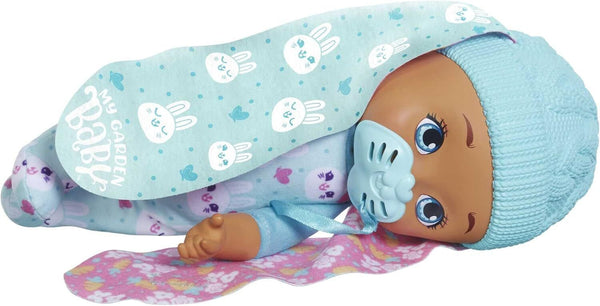 My Garden Baby My First Little Bunny Baby Doll 9inch Soft Body with Plush Blue