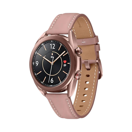 Samsung Galaxy Watch3 (Cellular, 41mm) Mystic Bronze Steel Case + Pink Strap