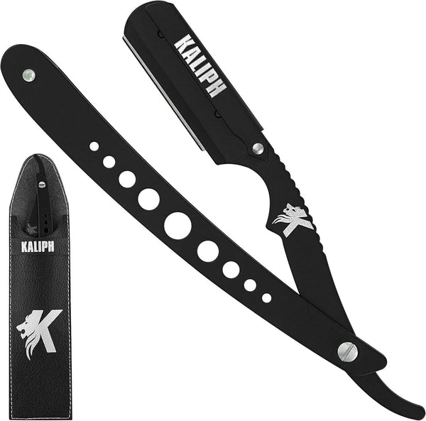 Kaliph Cut Throat Razors for Men, Single Edge Barber Straight Razor, Premium