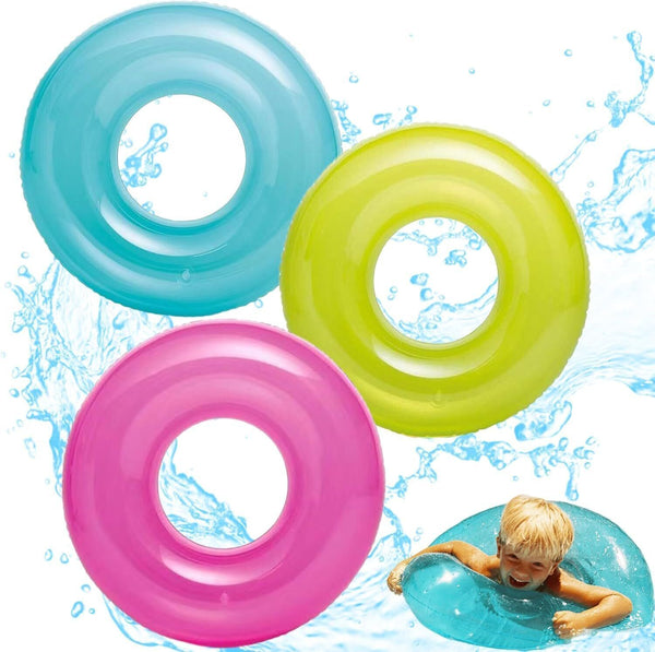 Inflatable Pool Floats Ring - Giant Swimming Ring for Kids & Adults, Summer Fun