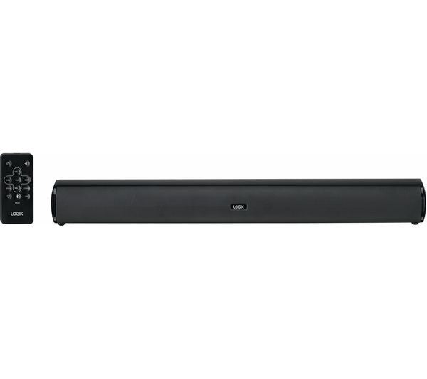 LOGIK LSB20B21 2.0 Compact Wireless Home Sound Bar, Speaker- Black