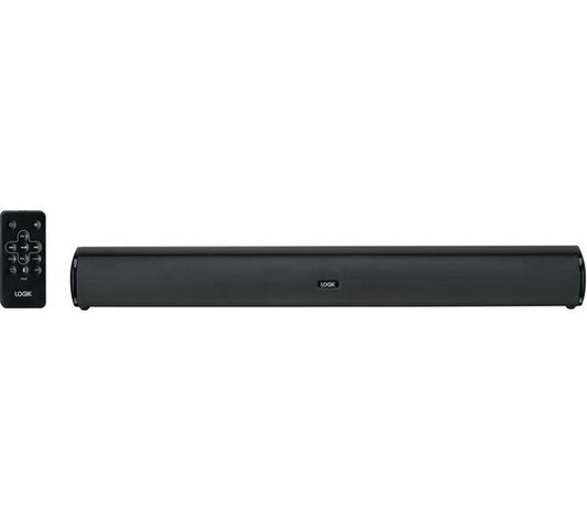 LOGIK LSB20B21 2.0 Compact Wireless Home Sound Bar, Speaker- Black
