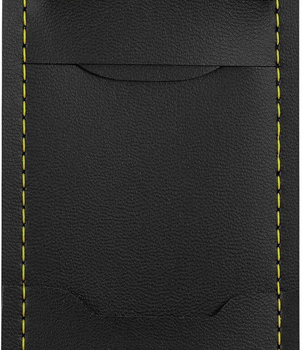 Mission Slim Darts Case - Compact Black Wallet with Yellow Trim