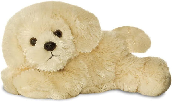 Aurora Mini Flopsies Bailie Golden Retriever Soft Toy, 8", Cream