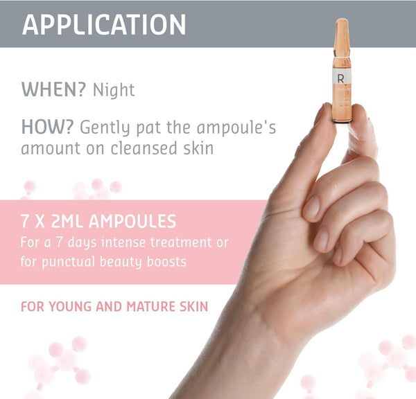 Retinol Serum for Wrinkles - Collagen Booster, Face Lift, 7 Ampoules