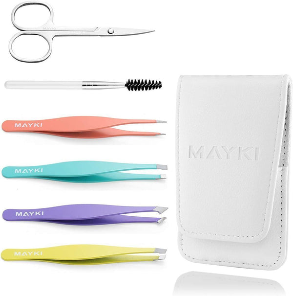 Tweezers Set for Facial Hair Removal 6-Piece Precision Kit