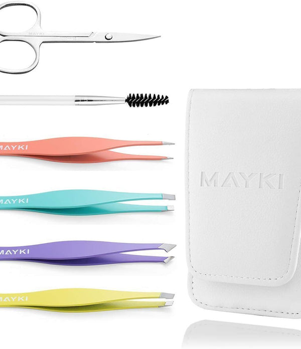 Tweezers Set for Facial Hair Removal 6-Piece Precision Kit