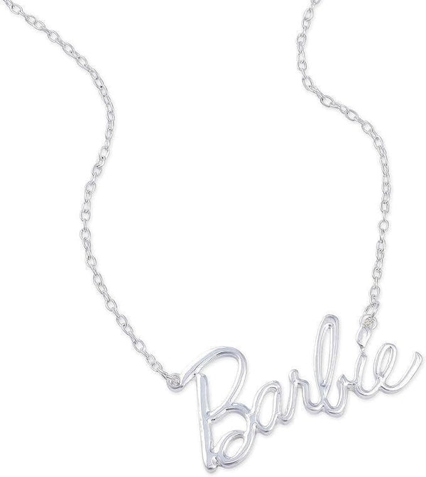 Barbie Script Logo Necklace - Fashion Jewelry for Girls