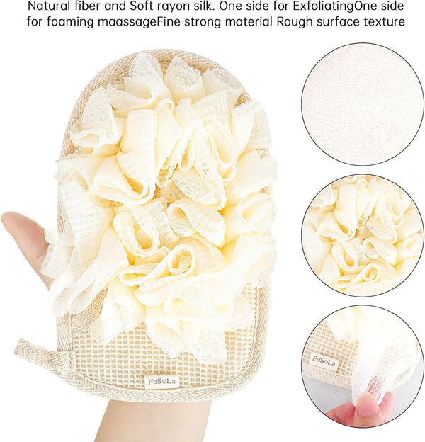 Exfoliating Gloves & Mitts � Double Sided Body Scrub Dead Skin Remover