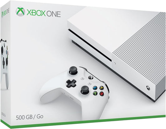 Microsoft Xbox One S 500Gb Console And Controller - White