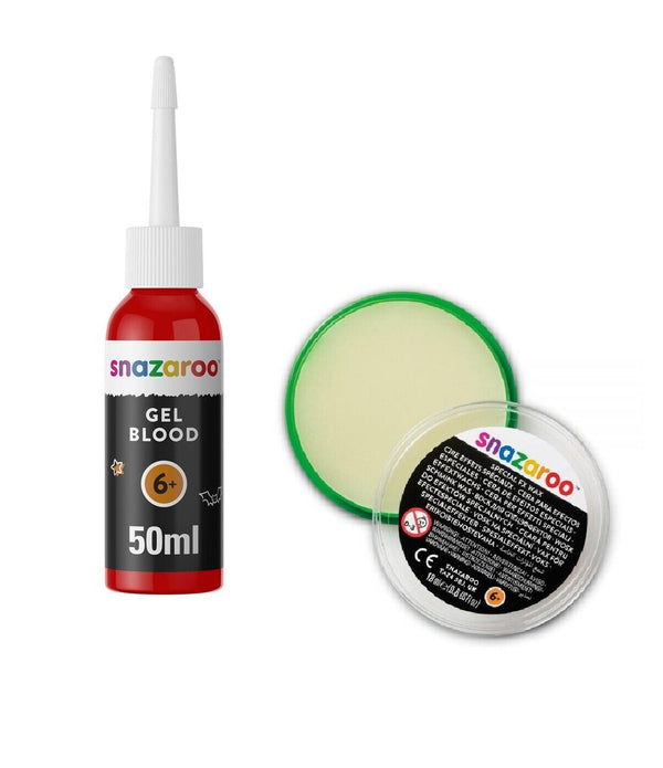 Snazaroo Special FX Wax 18ml + Special FX Gel Blood Dark 50ml