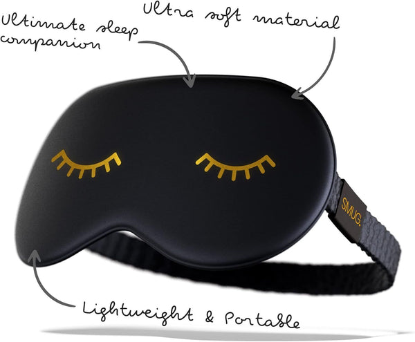 SMUG 100% Blackout Sleep & Eye Mask | Eyelash Extension Friendly | Eye Masks