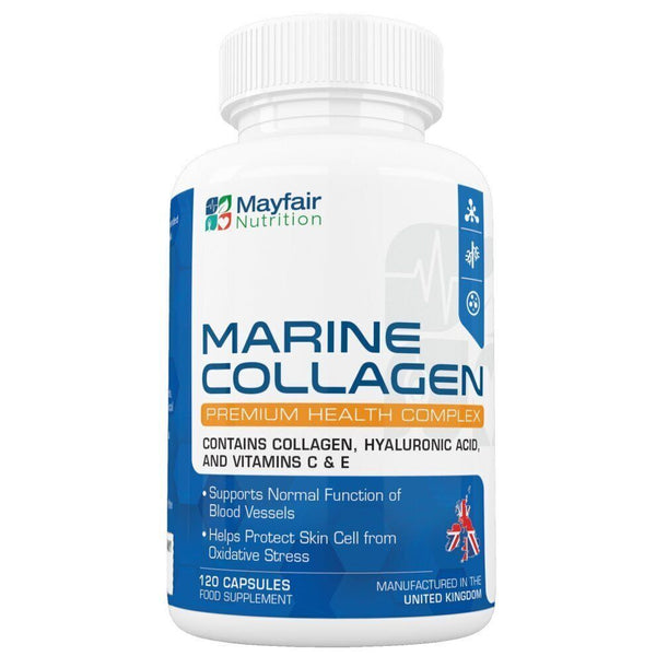Marine Collagen Complex Anti - Ageing - Tissue, Joints Vitamins B2 C & E Tablets