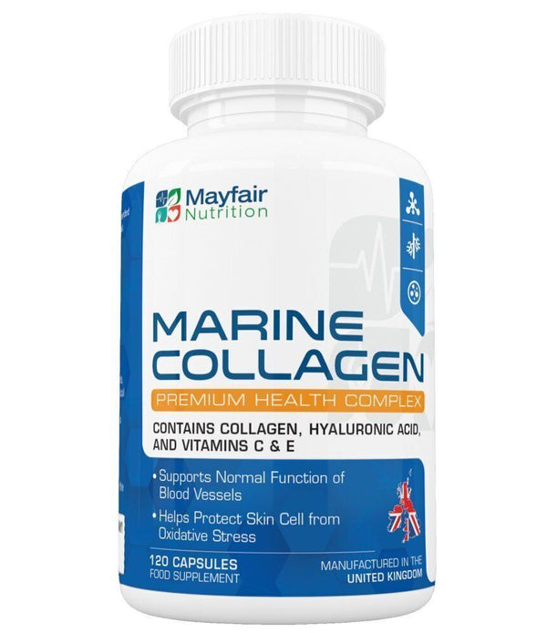 Marine Collagen Complex Anti - Ageing - Tissue, Joints Vitamins B2 C & E Tablets