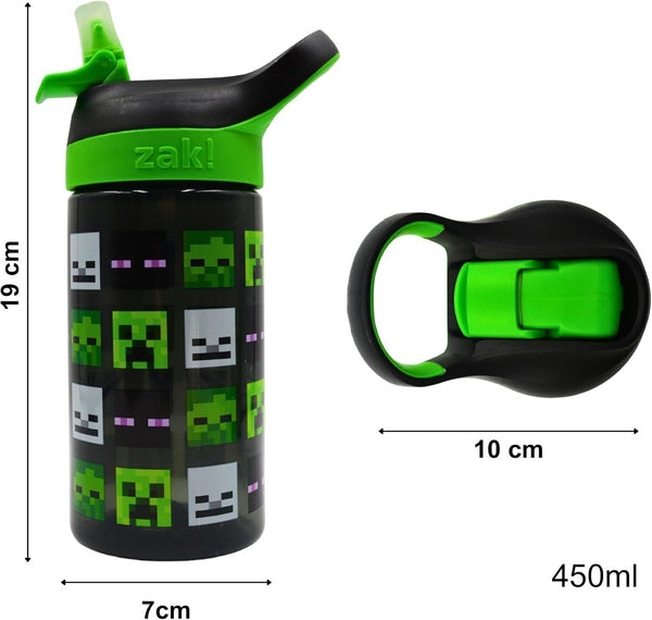 Minecraft Mob Head Atlantic Drinks Gaming Bottle - 450ml