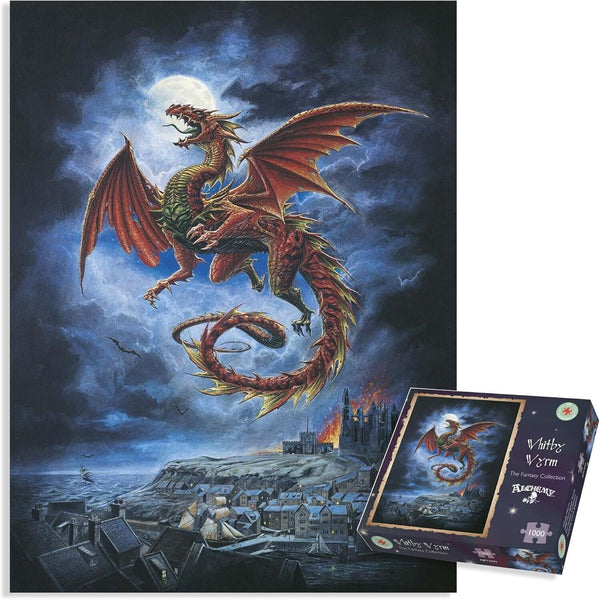 The Whitby Wyrm Jigsaw Puzzle (1000 Pieces) - Gothic Fantasy Jigsaw Puzzles