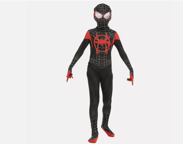 Spider-Man Into the Spider-Verse Kids Costume Miles Morales Zentai Medium 120cm