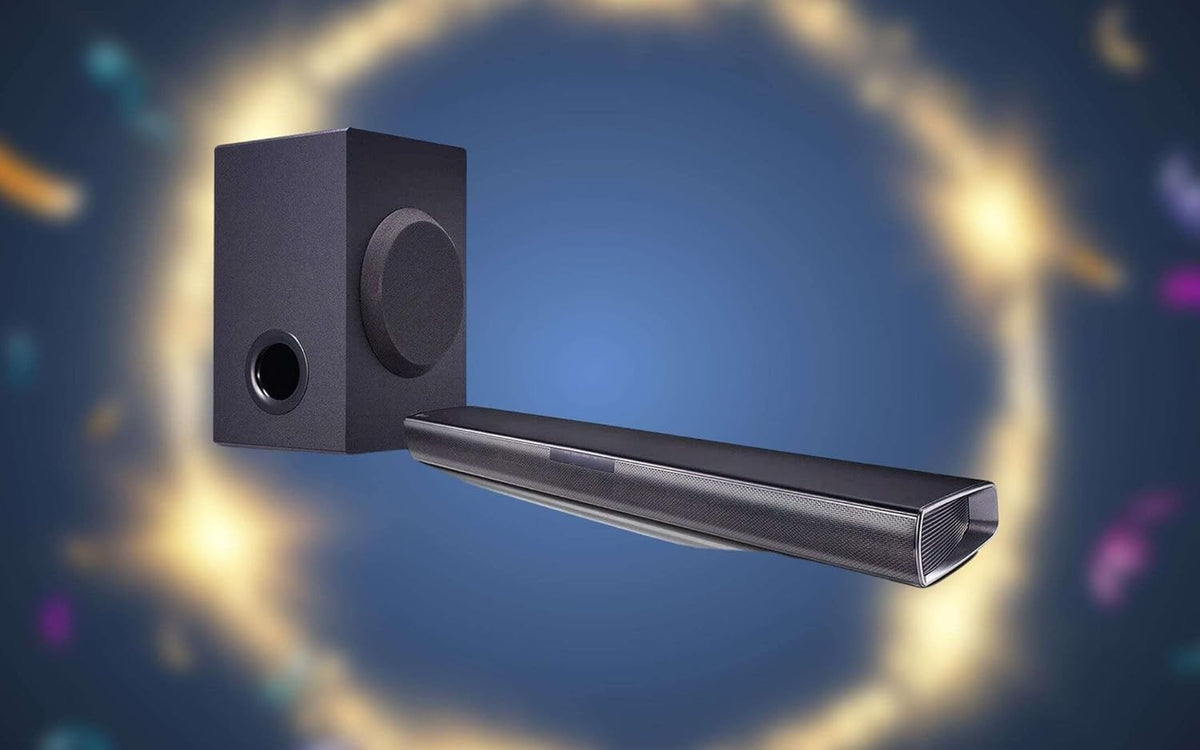 LG SQC1 2.1 Wireless Compact Sound Bar, Black