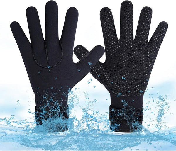 ABPOK 3mm Neoprene Diving Gloves Thermal Anti-slip Water Sports Men Women