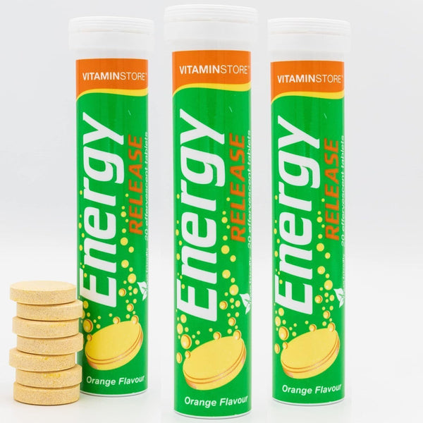 Vitamin Store Energy Release Effervescent Tablets  Orange, 60 Tablets, 3 Packs