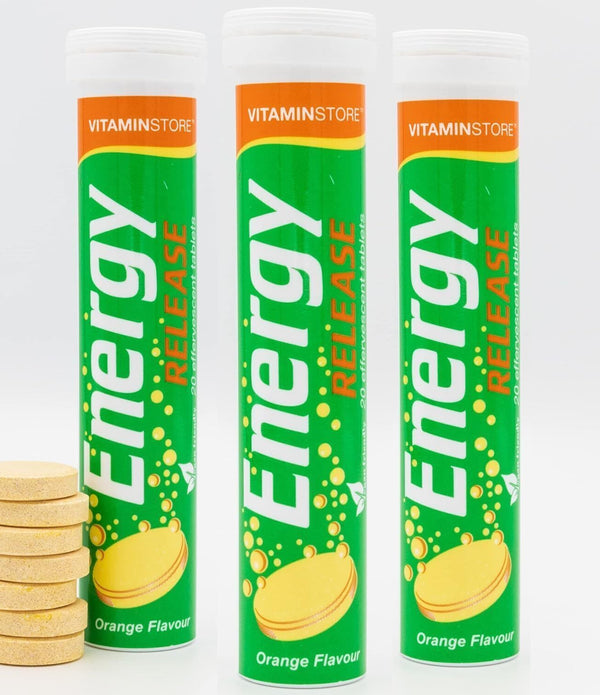 Vitamin Store Energy Release Effervescent Tablets  Orange, 60 Tablets, 3 Packs