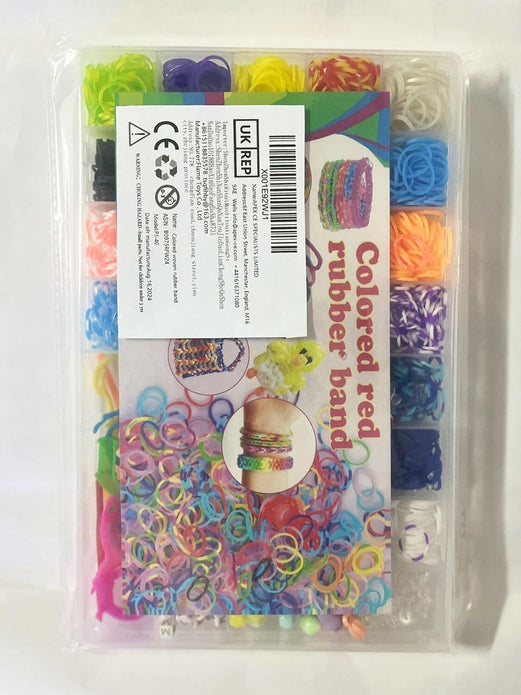 Loom Bands Kit Rubber Bands Kit for GirlsBoys 31 Colors with Clips Charms Beads 