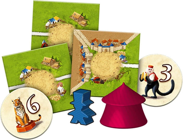 Carcassonne Under The Big Top Board Game Expansion 10 - Medieval Theme Game Exp