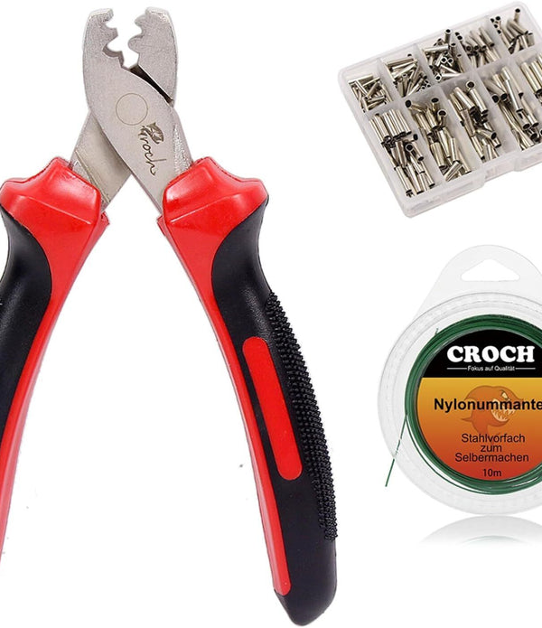 Croch Clamping Sleeve Set � 300 Crimp Sleeves for Fishing Pliers, 7 Sizes