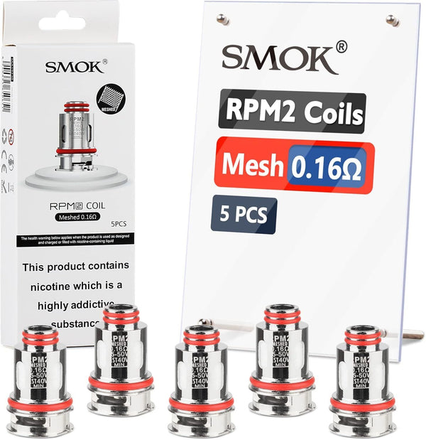 RPM 2 Mesh Coil 0.16ohm for RPM2 Pods Coilhead (5pcs, No Nicotine)