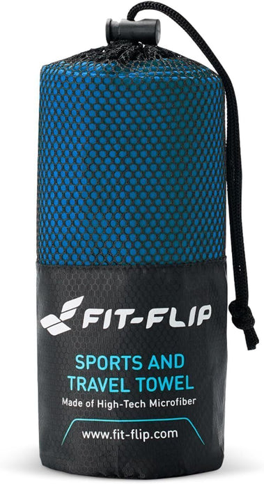 Fit-Flip Microfibre towel, compact, ultra lightweight, quick dry towel, 120x60cm